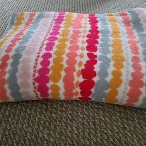 Vera bradley twin/xl fleece confetti stripe blanket